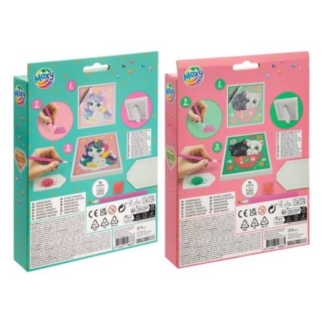 Set creativ DIY, Creeaza propriul tablou cu diamante, Moxy - poza 4