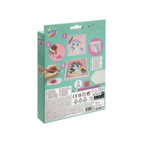 Set creativ DIY, Creeaza propriul tablou, Unicorn, Moxy - poza 2