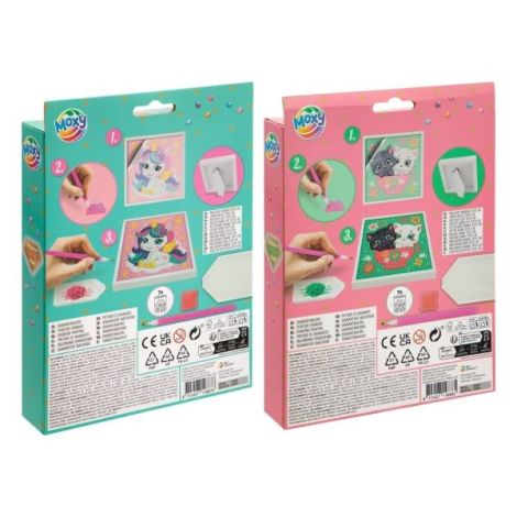 Set creativ DIY, Creeaza propriul tablou, Unicorn, Moxy - poza 4