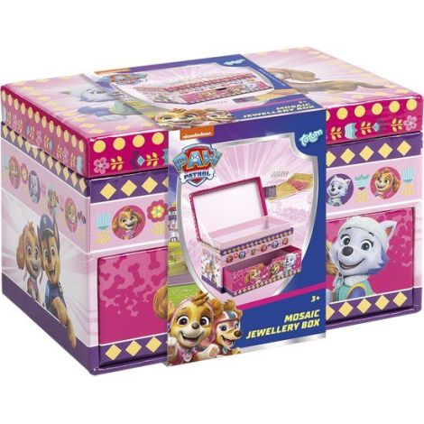 Set creativ DIY, Decoreaza propria cutie de bijuterii cu tematica Paw Patrol, Patrula Catelusilor - poza 1