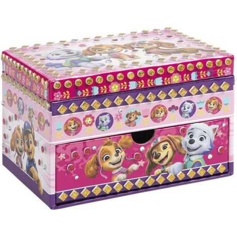 Set creativ DIY, Decoreaza propria cutie de bijuterii cu tematica Paw Patrol, Patrula Catelusilor - poza 2