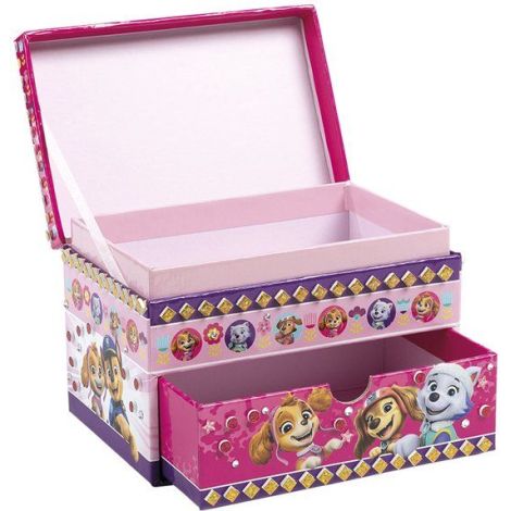 Set creativ DIY, Decoreaza propria cutie de bijuterii cu tematica Paw Patrol, Patrula Catelusilor - poza 4