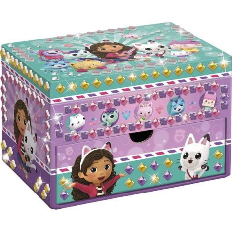 Set creativ DIY Decoreaza propria cutie de bijuterii Gabby s Dollhouse - poza 2