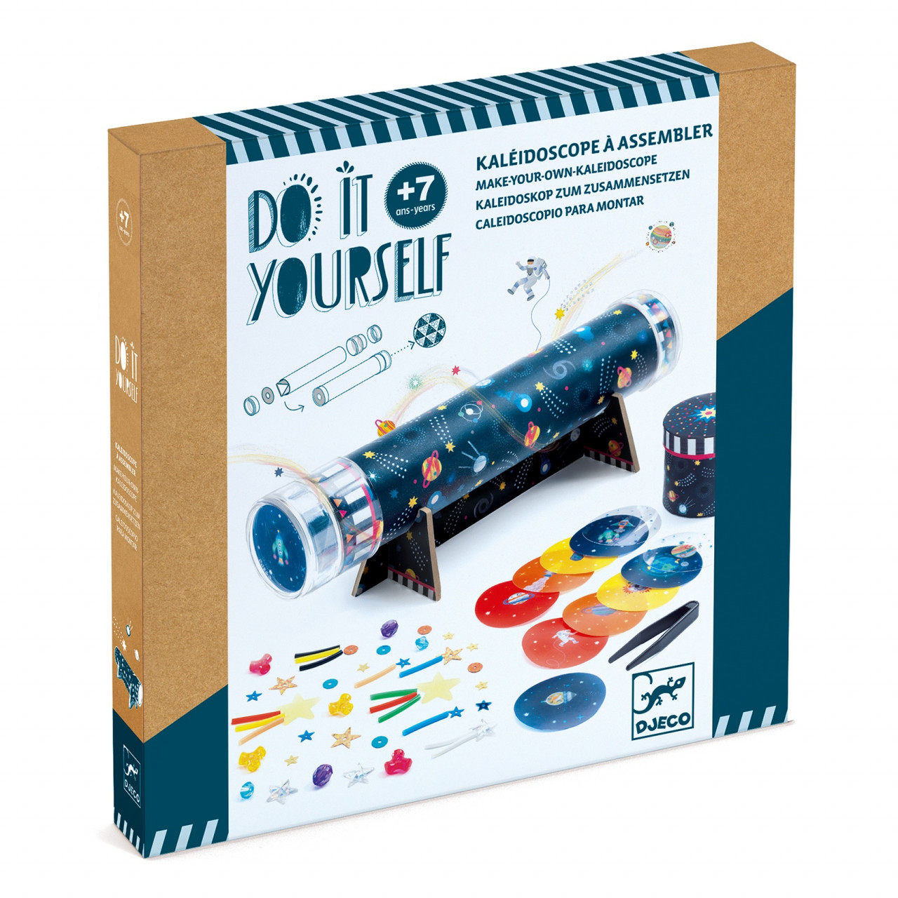 Set creativ DIY Djeco, Cum sa creezi un caleidosco