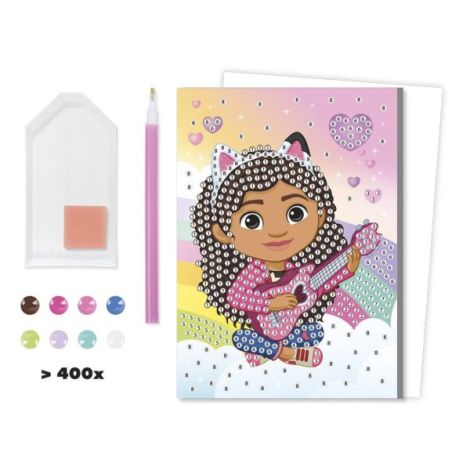 Set creativ DIY, Felicitare diamond paint, Gabby s Dollhouse - poza 2