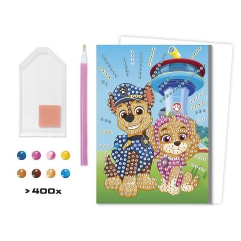 Set creativ DIY, Felicitari diamond paint, Paw Patrol, Patrula Catelusilor - poza 3