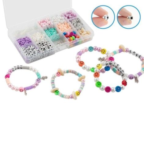 Set creativ DIY in cutie, 13 modele de margele de insirat - poza 2