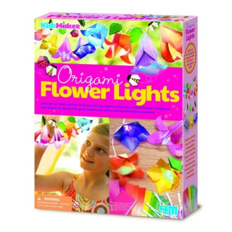 Set creativ DIY - Luminite cu flori origami - poza 1