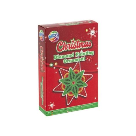 Set creativ DIY, Ornamente de Craciun, Dimaond painting, Stea - poza 1