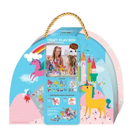 Set creativ DIY portabil - Lumea Fantastica a Unicornilor cu activitati de cusut, construit si joc de rol - poza 4