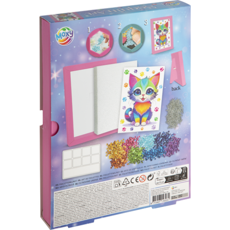 Set creativ DIY, Tablou cu paiete, pisicuta - poza 2