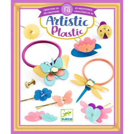 Set creativ Djeco, accesorii pentru par - poza 1