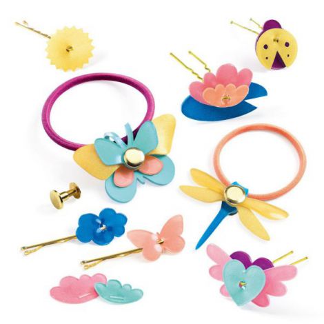 Set creativ Djeco, accesorii pentru par - poza 2