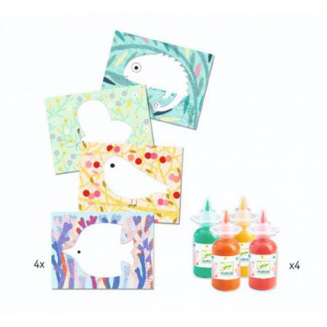 Set creativ Djeco, Bebe apasă și pictează - poza 3