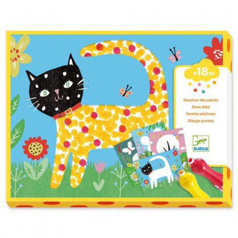 Set creativ Djeco, Bebe deseneaza cu buline - poza 1