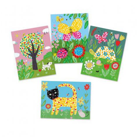 Set creativ Djeco, Bebe deseneaza cu buline - poza 4
