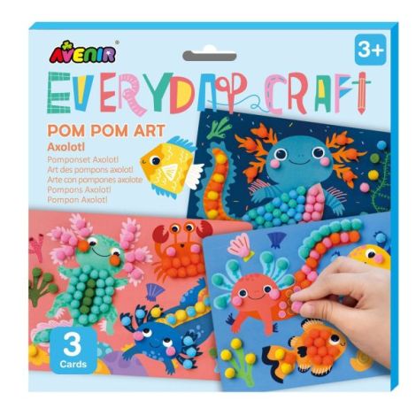 Set creativ Everyday Craft Pom Pom - confectioneaza un Axolotl - poza 1