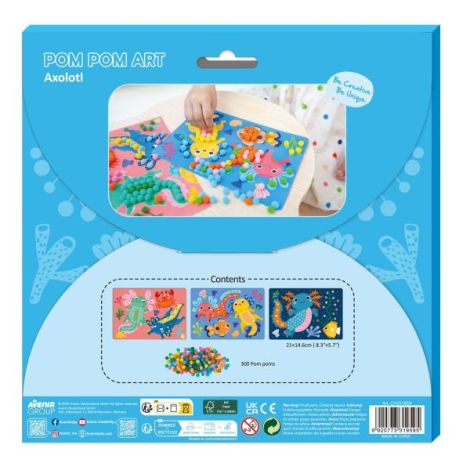 Set creativ Everyday Craft Pom Pom - confectioneaza un Axolotl - poza 2