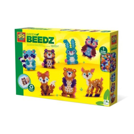 Set creativ Green Beedz – Margele de calcat Animale din padure - poza 1