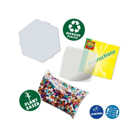 Set creativ Green Beedz – Margele de calcat Animale din padure - poza 2