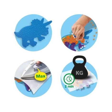 Set creativ Green Beedz – Margele de calcat Triceraptos - poza 4