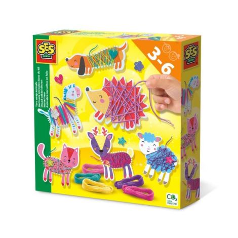 Set creativ - Imbraca animale cu ata - poza 1