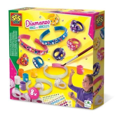 Set creativ - Inele si bratari cu diamante - poza 1