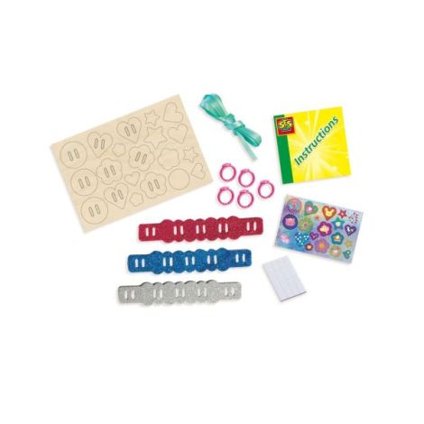 Set creativ - Inele si bratari cu sclipici - poza 2