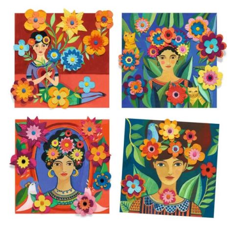 Set creativ Inspired by Frida Kahlo, Djeco - poza 2