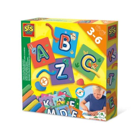 Set creativ - Invat literele, modeland plastilina - poza 1