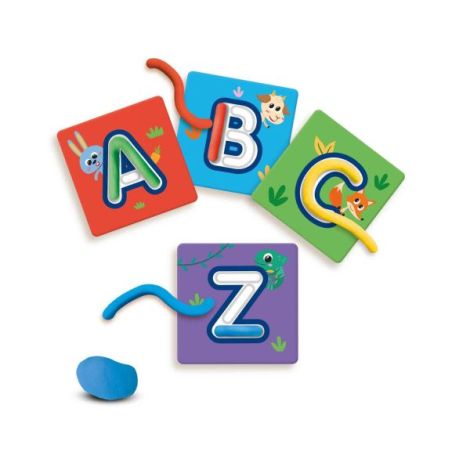 Set creativ - Invat literele, modeland plastilina - poza 4