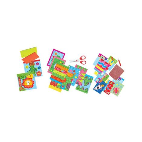 Set creativ - Invat sa tai, sa perforez si sa creez mozaicuri - poza 2