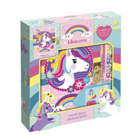 Set creativ Jurnalul meu cu unicorni si diamante - poza 1