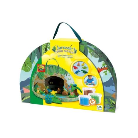 Set creativ - Lumea dinozaurilor din plastilina (geanta tematica) - poza 1