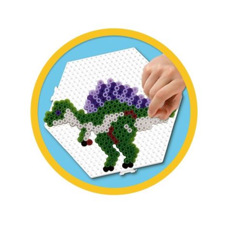Set creativ - Margele de calcat cu Lumea dinozaurilor pentru copii - poza 4