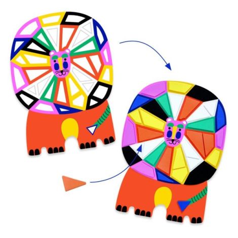 Set creativ mozaic Animale, Djeco - poza 3