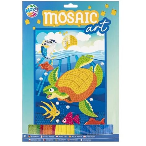 Set creativ, Mozaic din spuma cu sclipici, A4, unicorn - poza 1