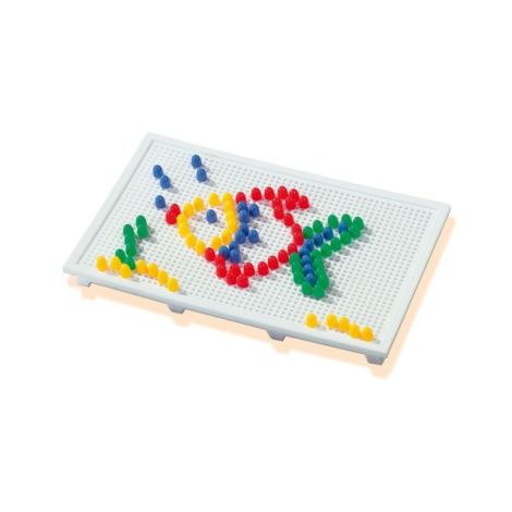 Set creativ mozaic - Tabla de jucarie mozaic cu pini colorati - poza 2