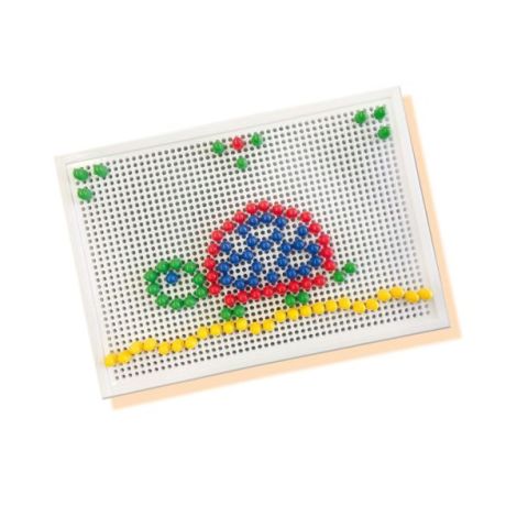 Set creativ mozaic - Tabla de jucarie mozaic cu pini colorati - poza 5