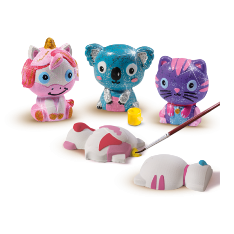 Set creativ mulaj si pictura - Animale cu glitter - poza 2