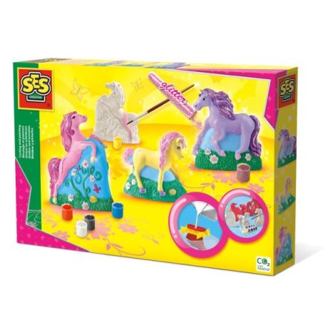 Set creativ mulaj si pictura - Cai 3D - poza 1