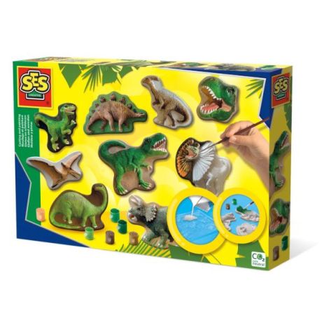 Set creativ mulaj si pictura - Lumea dinozaurilor - poza 1