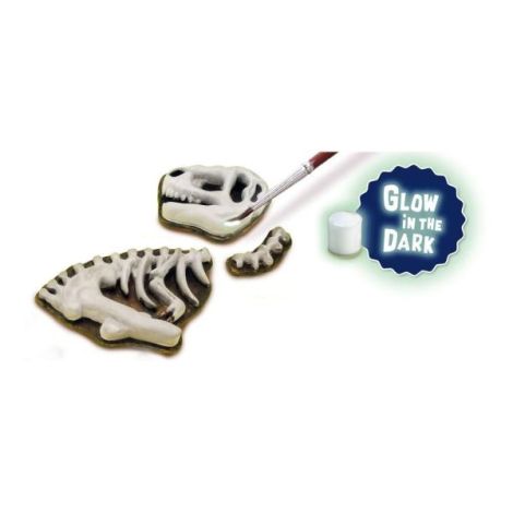 Set creativ mulaj si pictura - T-rex cu schelet fotoluminescent - poza 4