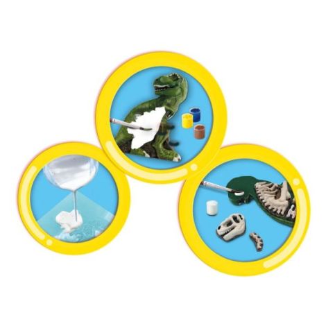Set creativ mulaj si pictura - T-rex cu schelet fotoluminescent - poza 5
