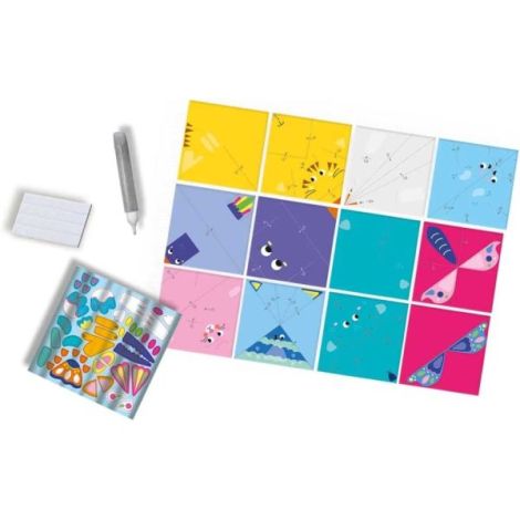 Set creativ - Origami cu pene si sclipici - poza 4