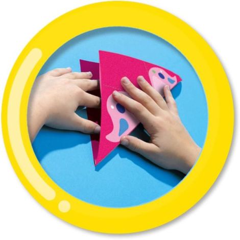 Set creativ - Origami cu pene si sclipici - poza 5