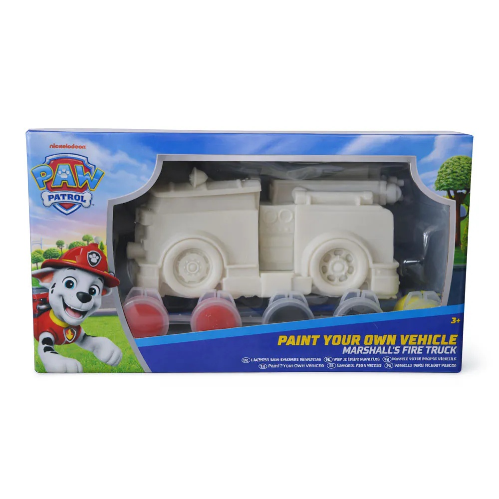 Set creativ Paw Patrol Masina 3D de Colorat cu Pensula si 6 Culori, diverse modele - poza 1