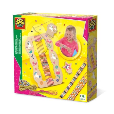 Set creativ pentru copii - Bratari cu margele - Razboi de tesut - poza 1