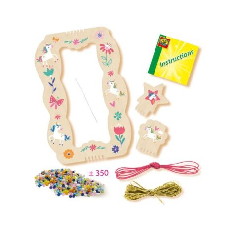 Set creativ pentru copii - Bratari cu margele - Razboi de tesut - poza 2