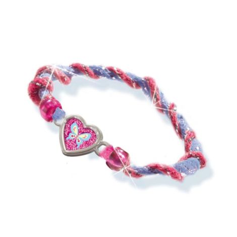 Set creativ pentru copii - Bratari cu margele, sclipici si accesorii decorative - poza 2